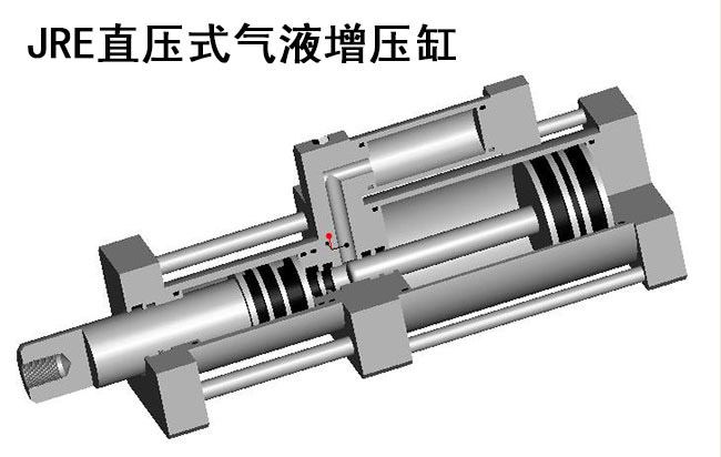 JRE直壓式氣液增壓缸內(nèi)部結構圖