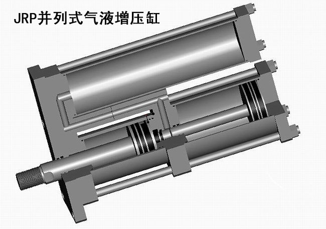 JRP并列式氣液增壓缸內(nèi)部結構圖